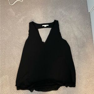 COOPER AND ELLA Black V-Neck Blouse